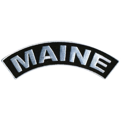 Hot Leathers Maine 4” X 1” Top Rocker Patch PPM4038