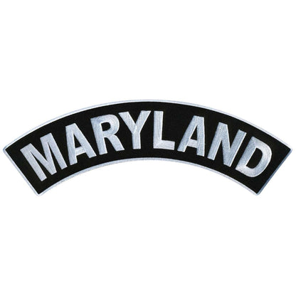 Hot Leathers Maryland 12” X 3” Top Rocker Patch PPM4039