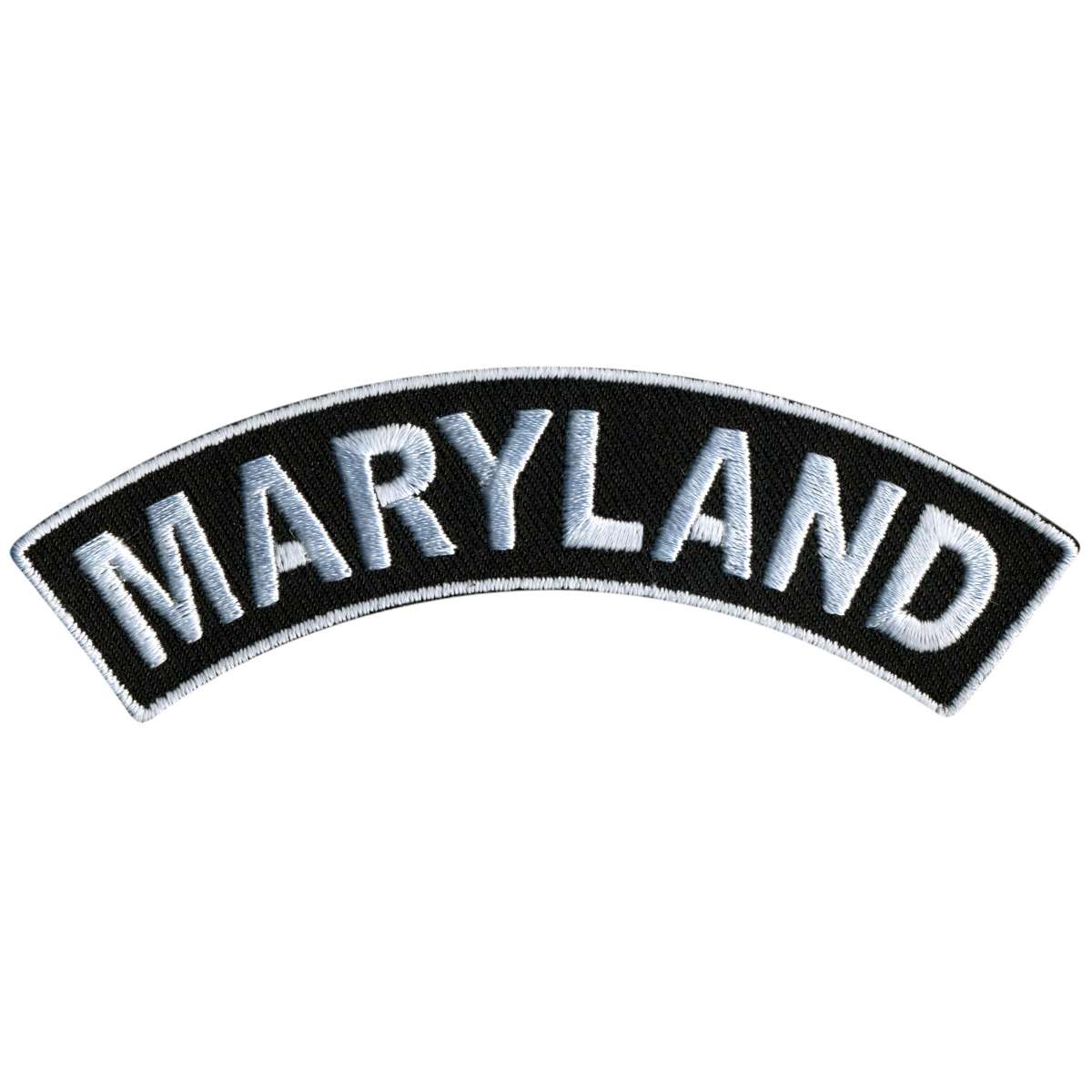 Hot Leathers Maryland 4” X 1” Top Rocker Patch PPM4040