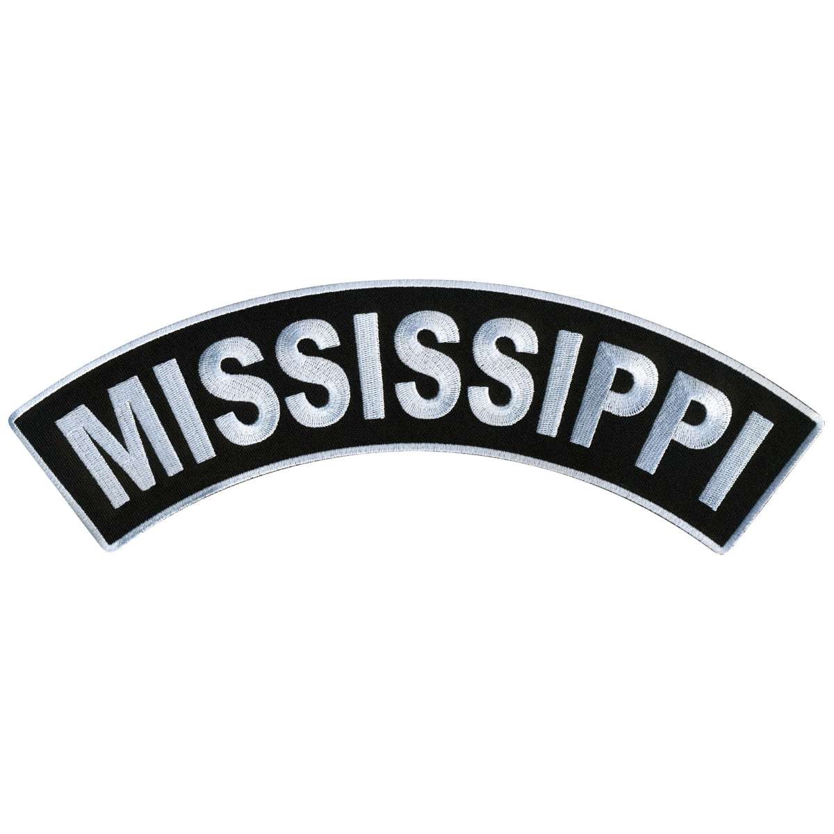 Hot Leathers Mississippi 12” X 3” Top Rocker Patch PPM4047