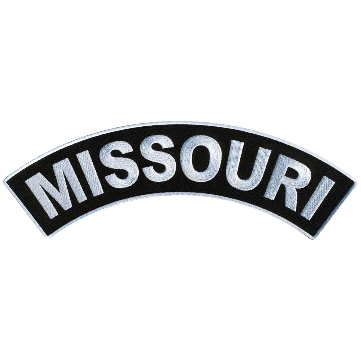 Hot Leathers Missouri 12” X 3” Top Rocker Patch PPM4049