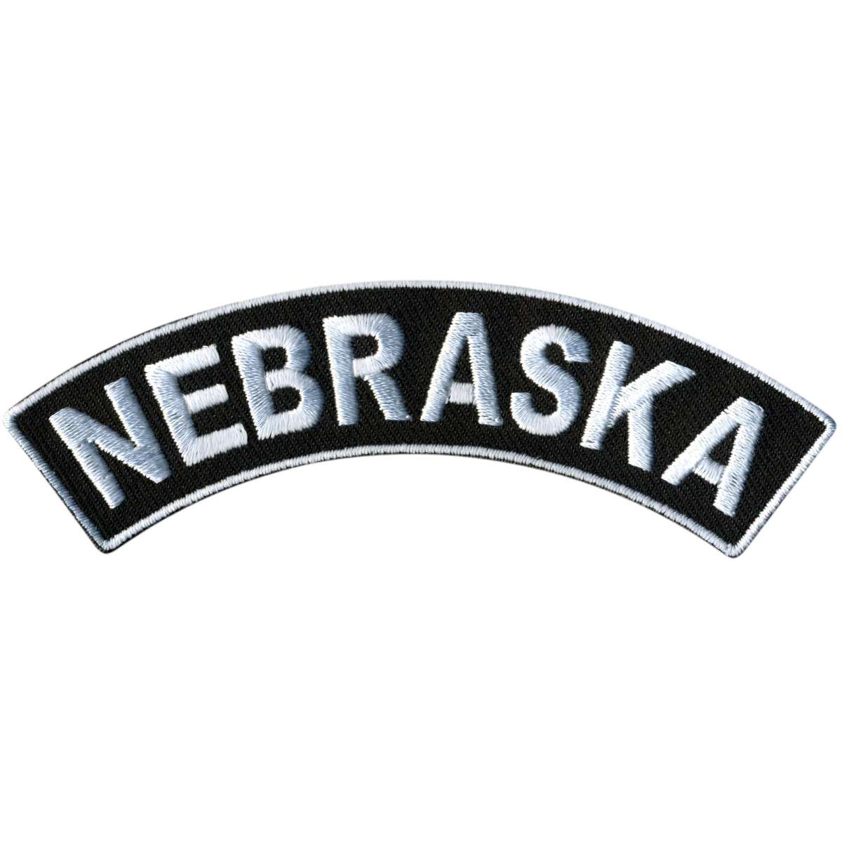 Hot Leathers Nebraska  4" X 1" Top Rocker Patch PPM4054