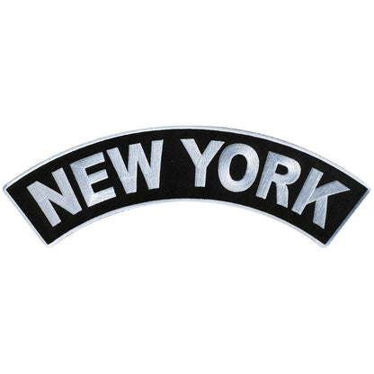 Hot Leathers New York  12” X 3” Top Rocker Patch PPM4063