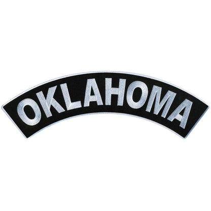 Hot Leathers Oklahoma 12” X 3” Top Rocker Patch PPM4071