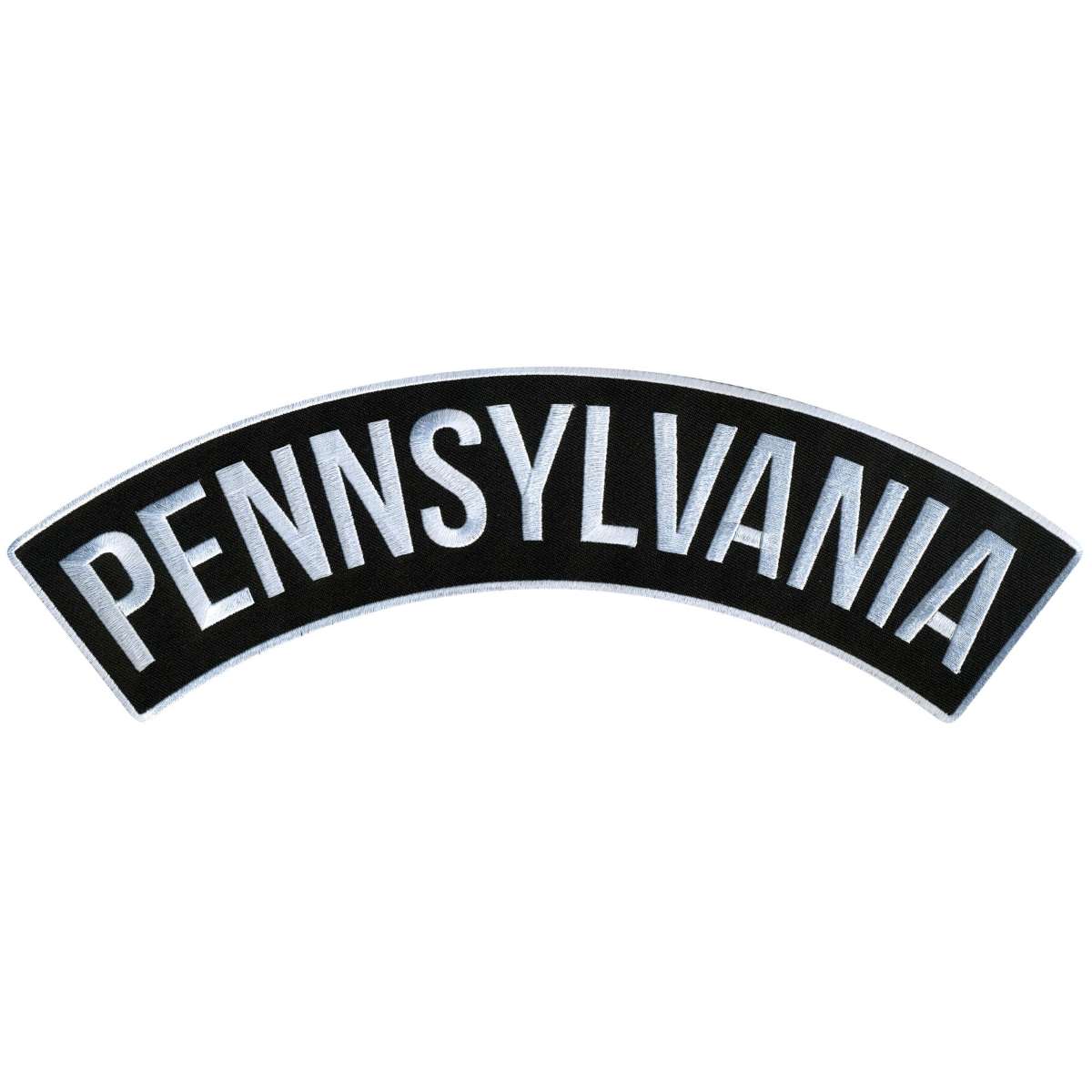 Hot Leathers Pennsylvania 12” X 3” Top Rocker Patch PPM4075