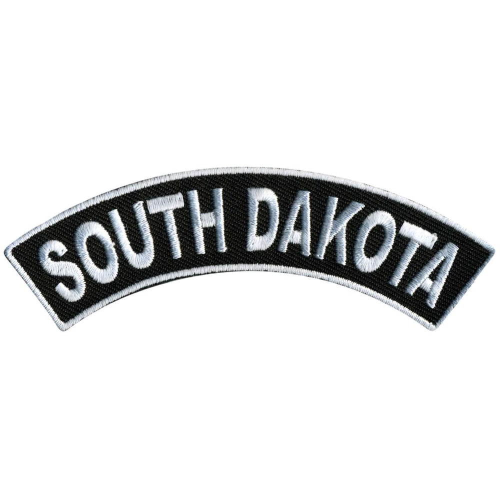 Hot Leathers South Dakota 4” X 1” Top Rocker Patch PPM4082