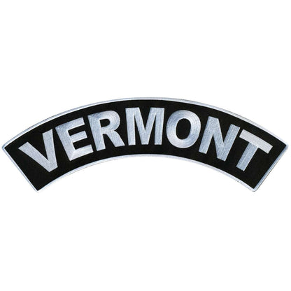 Hot Leathers Vermont 12” X 3” Top Rocker Patch PPM4089