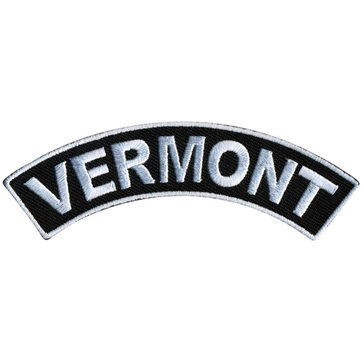 Hot Leathers Vermont 4” X 1” Top Rocker Patch PPM4090