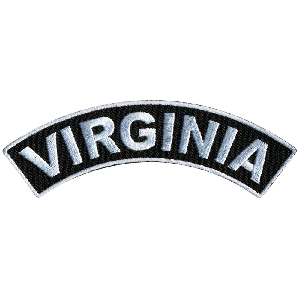 Hot Leathers Virginia 4” X 1” Top Rocker Patch PPM4092