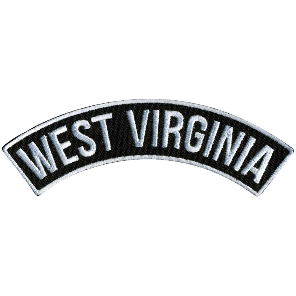 Hot Leathers West Virginia 4” X 1” Top Rocker Patch PPM4096