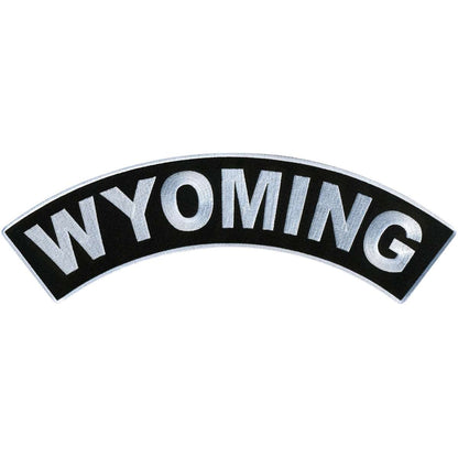 Hot Leathers Wyoming 12” X 3” Top Rocker Patch PPM4099