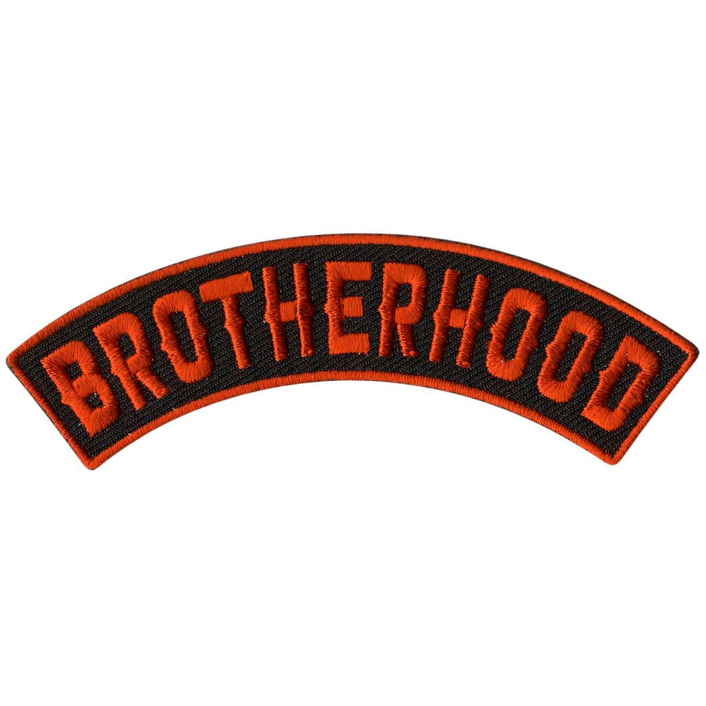 Hot Leathers Brotherhood 4” X 1” Top Rocker Patch PPM4116