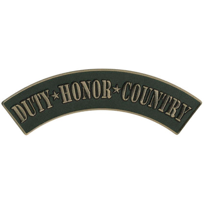 Hot Leathers Duty Honor Country 12” X 3” Top Rocker Patch PPM4129