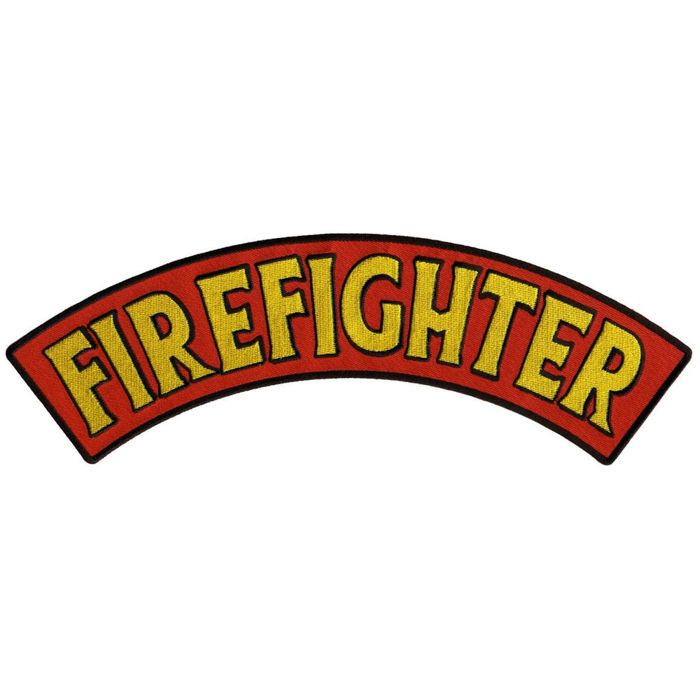 Hot Leathers Firefighter 12” X 3” Top Rocker Patch PPM4131
