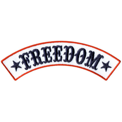 Hot Leathers Freedom 12” X 3” Top Rocker Patch PPM4133