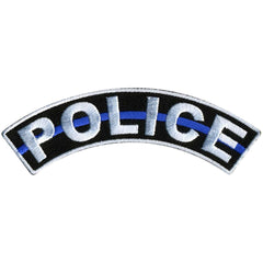 Hot Leathers Police 4” X 1” Top Rocker Patch PPM4148