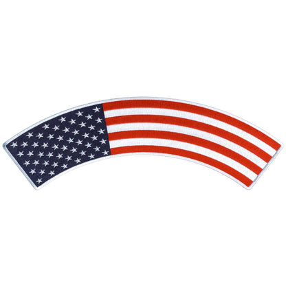 Hot Leathers American Flag 12” X 3” Top Rocker Patch PPM4159