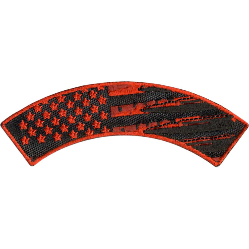 Hot Leathers Flag Bullets 4” X 1” Top Rocker Patch PPM4188