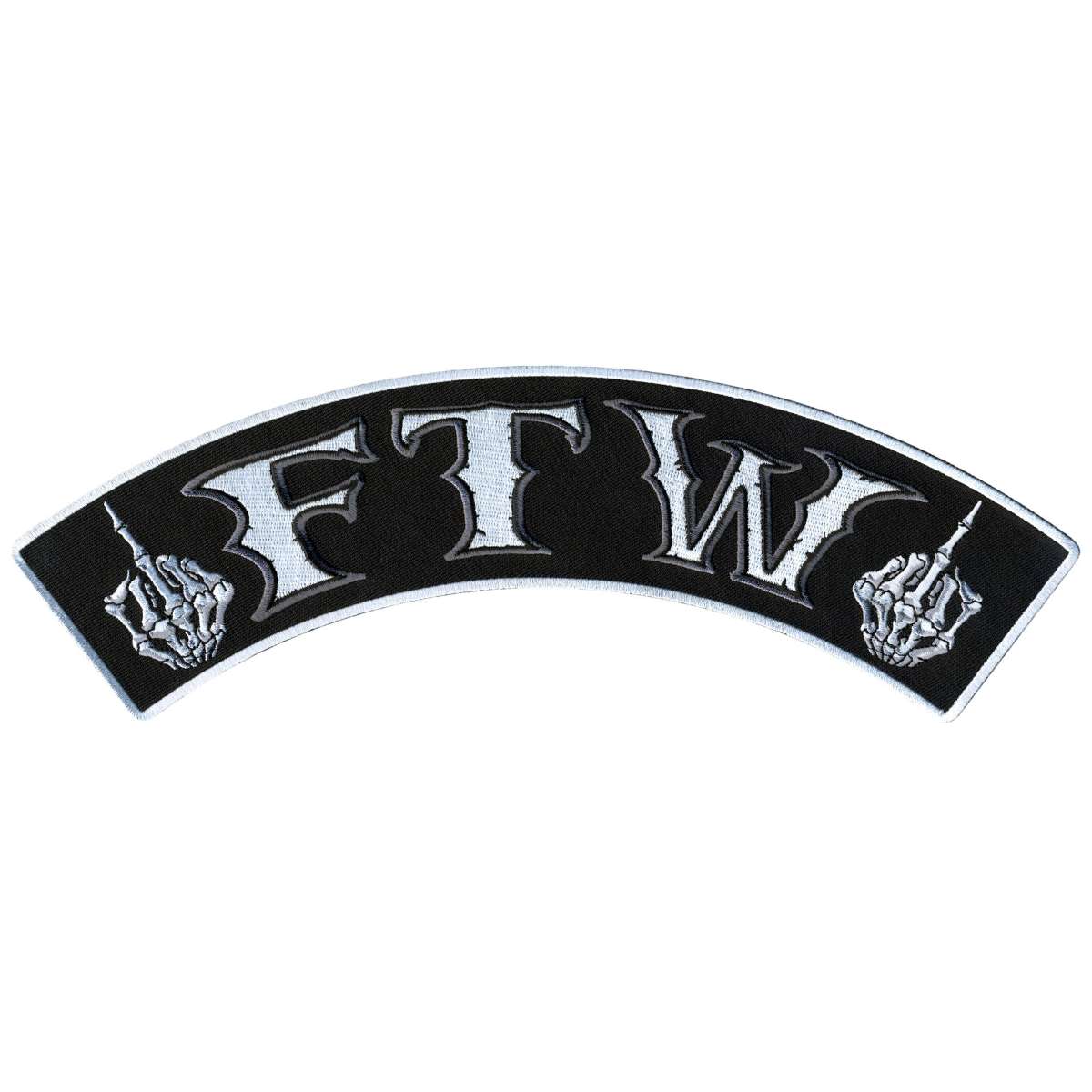 Hot Leathers FTW 12" X 3" Top Rocker Patch PPM4191