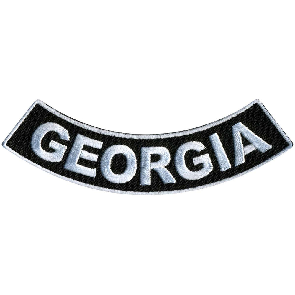 Hot Leathers Georgia 4” X 1” Bottom Rocker Patch PPM5020