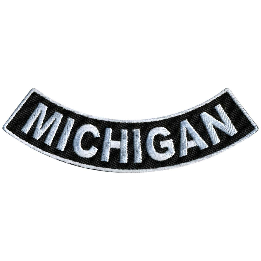 Hot Leathers Michigan 4” X 1” Bottom Rocker Patch PPM5044