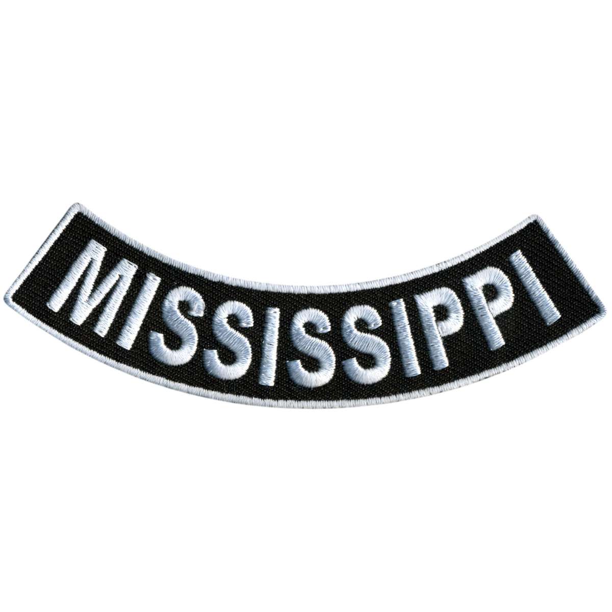 Hot Leathers Mississippi 4” X 1” Bottom Rocker Patch PPM5048