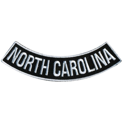 Hot Leathers North Carolina 4” X 1” Bottom Rocker Patch PPM5066