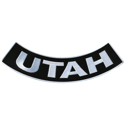 Hot Leathers Utah 12” X 3” Bottom Rocker Patch PPM5087