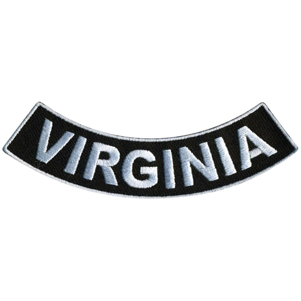 Hot Leathers Virginia 4” X 1” Bottom Rocker Patch PPM5092