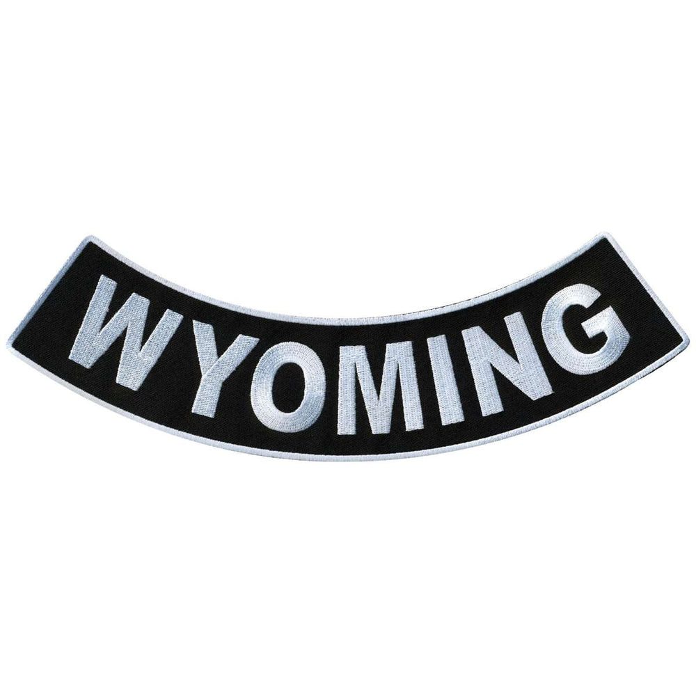 Hot Leathers Wyoming 12” X 3” Bottom Rocker Patch PPM5099