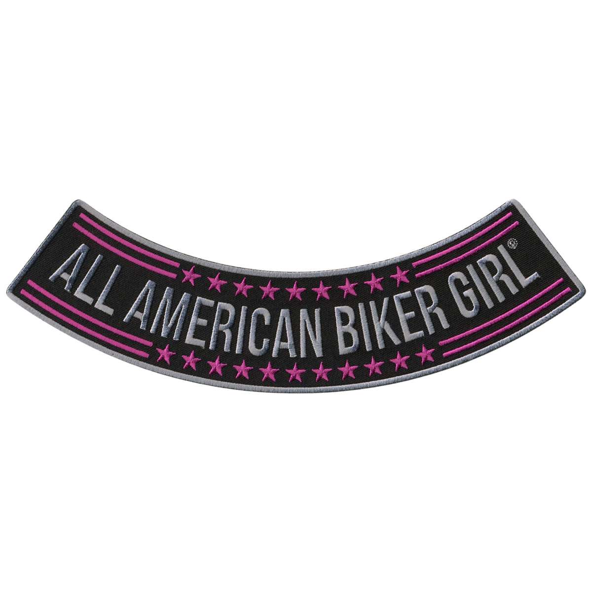 Hot Leathers All American Biker Girl 10” X 2” Bottom Rocker Patch PPM5103