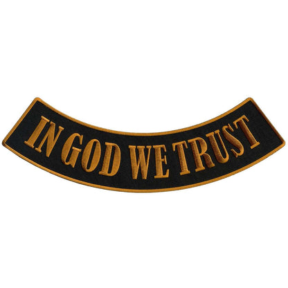 Hot Leathers In God We Trust 12” X 3” Bottom Rocker Patch PPM5135