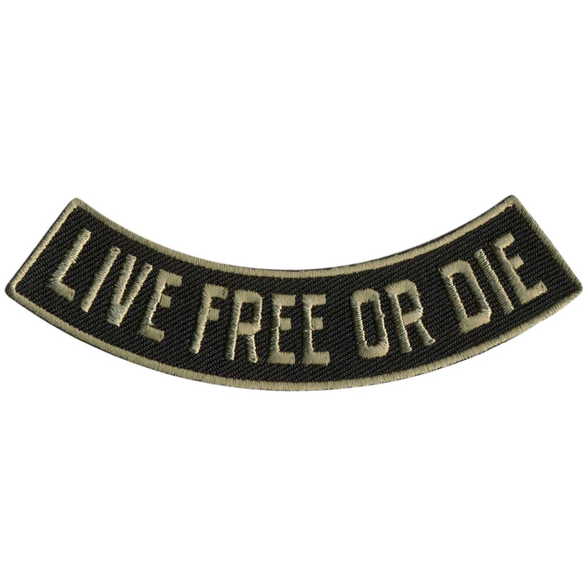 Hot Leathers Live Free Or Die 4” X 1” Bottom Rocker Patch PPM5140
