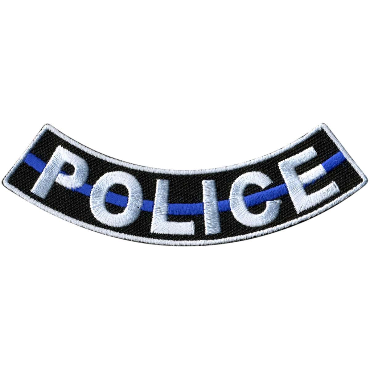Hot Leathers Police 4” X 1” Bottom Rocker Patch PPM5148