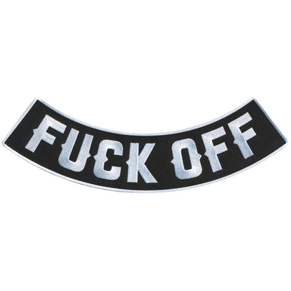 Hot Leathers Fuck Off 12” X 3” Bottom Rocker Patch PPM5193