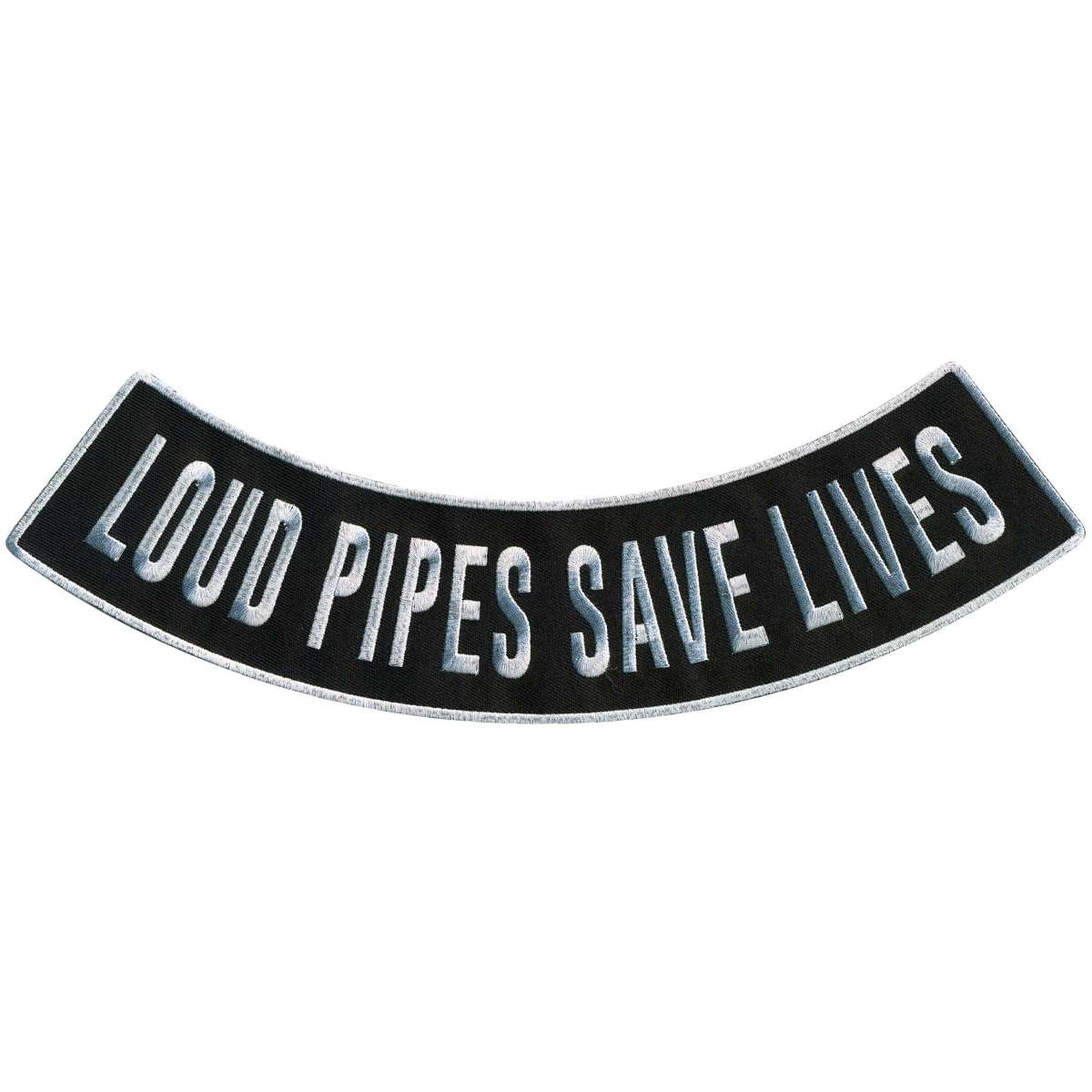 Hot Leathers Loud Pipes 12” X 3” Bottom Rocker Patch PPM5199