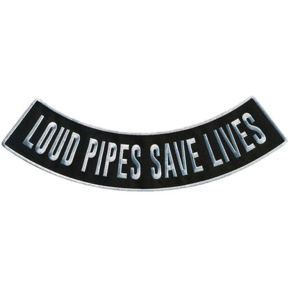 Hot Leathers Loud Pipes 12” X 3” Bottom Rocker Patch PPM5199