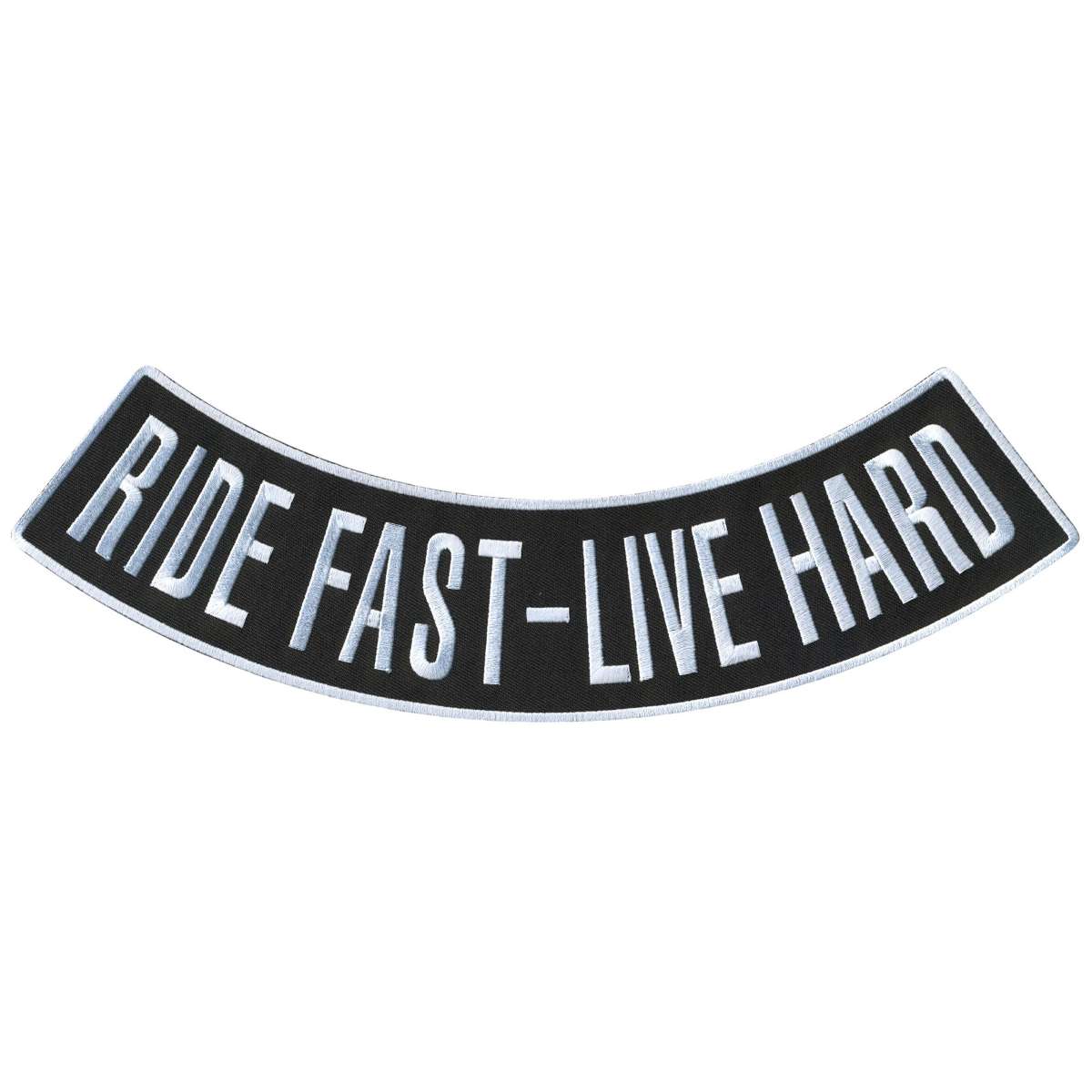 Hot Leathers Ride Fast - Live Hard 12” X 3” Bottom Rocker Patch PPM5203