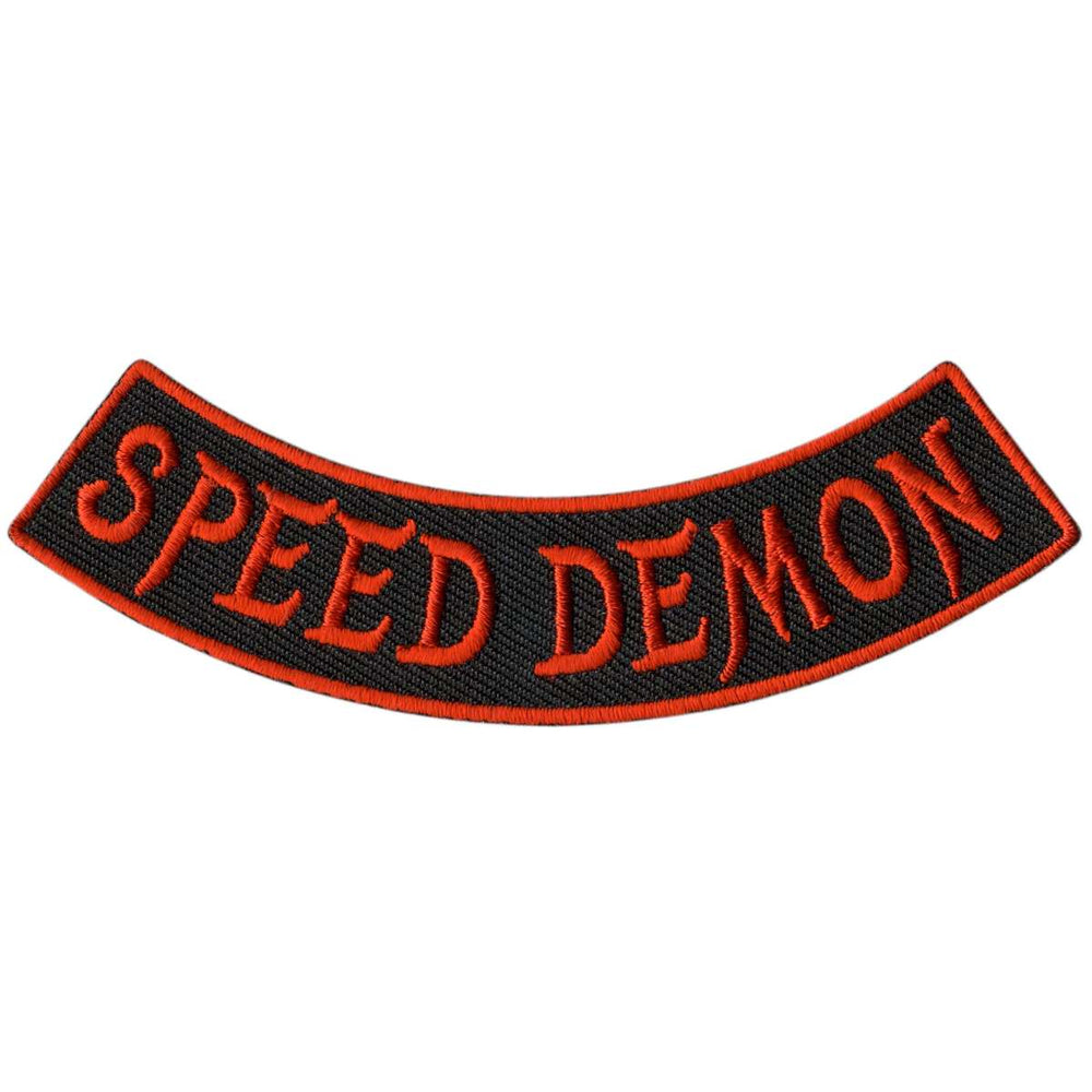Hot Leathers Speed Demon 4” X 1” Bottom Rocker Patch PPM5208