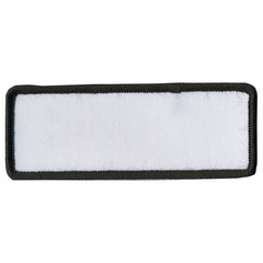Hot Leathers Blank White w/ Black Trim 4" x 1.5" Patch PPP1005