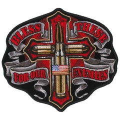 Hot Leathers Bless These For Our Enemies 5" Patch PPQ1045