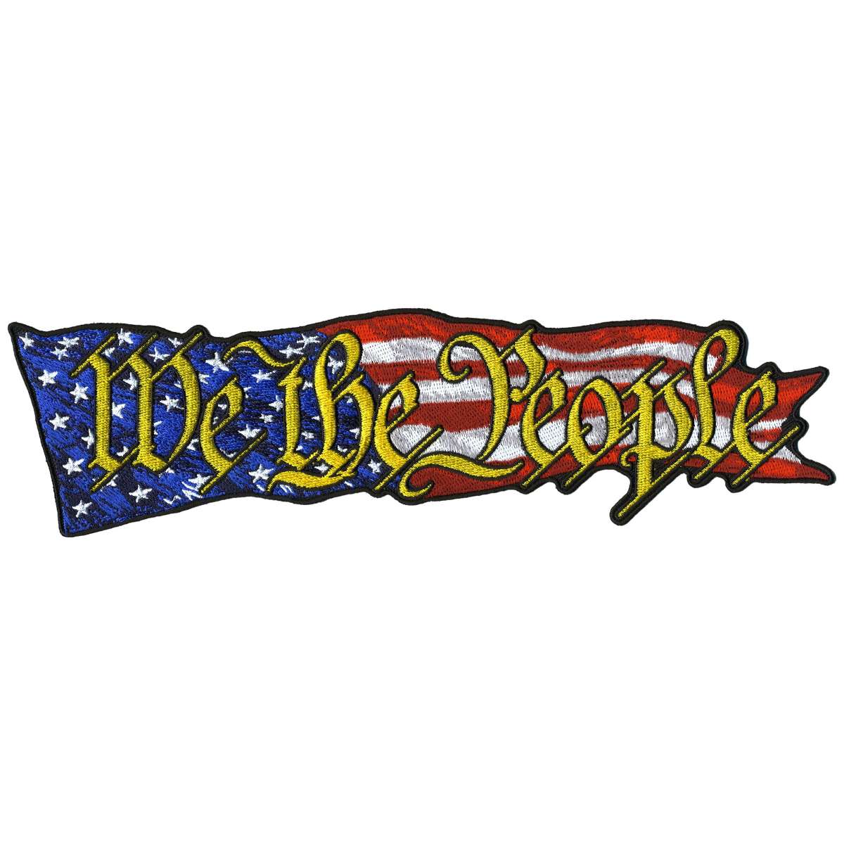 Hot Leathers We The People Flag 10" Patch PPQ1899
