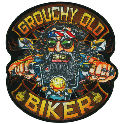 Hot Leathers Grouchy Biker Patch 11" PPQ2079