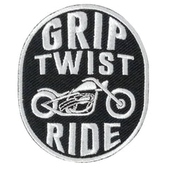 Hot Leathers Grip Twist Ride 3" X 3" Embroidered Patch PPW1105