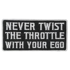 Hot Leathers Never Twist 4" X 2" Embroidered Patch PPW1123