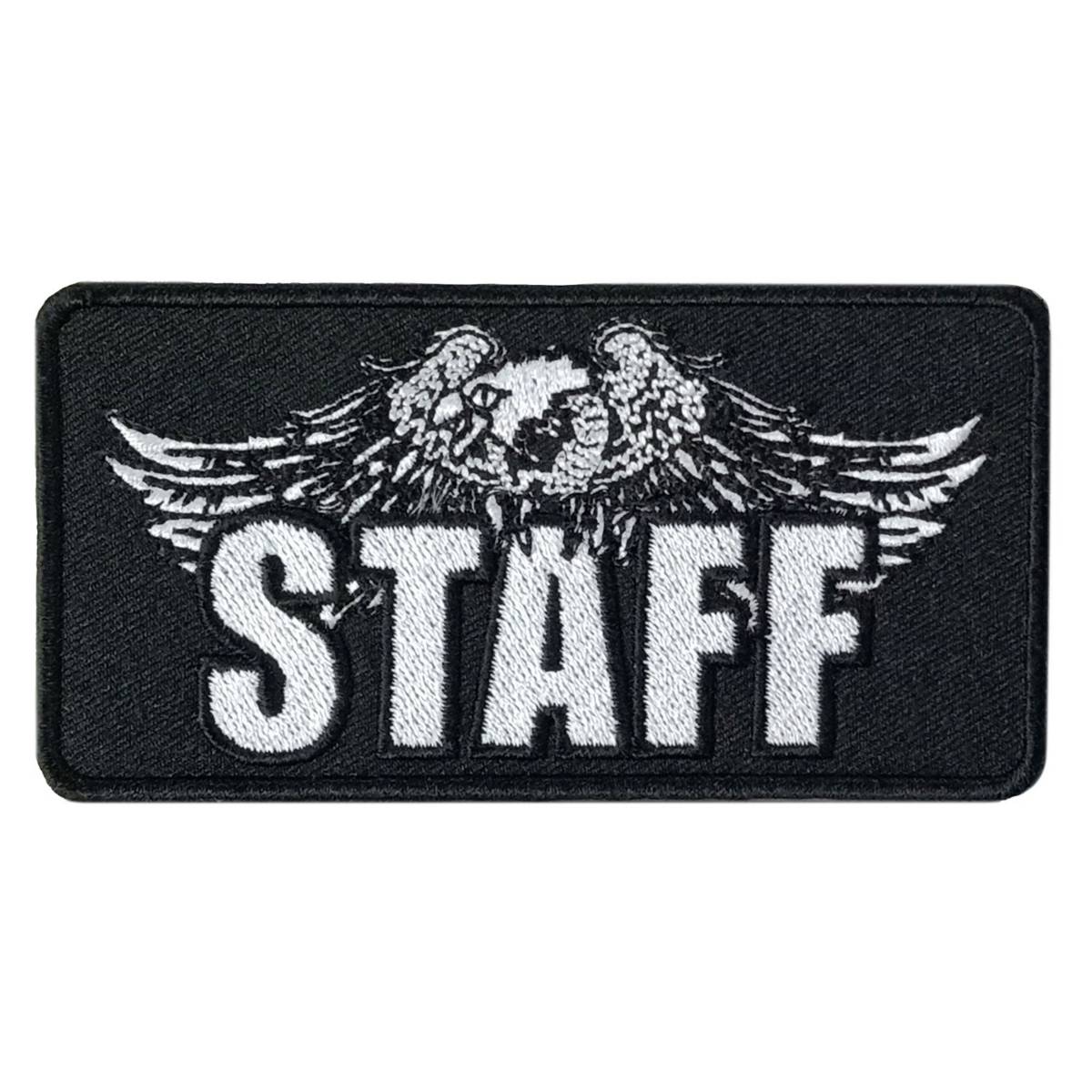 Hot Leathers Staff Eagle 4" X 2" Embroidered Patch PPW1138
