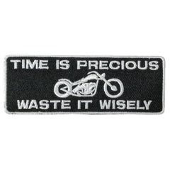 Hot Leathers Time Is Precious 4" X 2" Embroidered Patch PPW1144