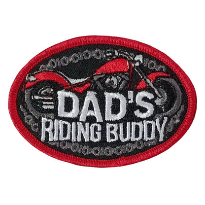 Hot Leathers Dads Riding Buddy 3" X 2" Embroidered Patch PPW1162
