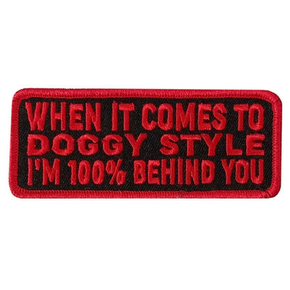 Hot Leathers Doggie Style 4" X 1.5" Embroidered Patch PPW1165