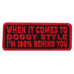 Hot Leathers Doggie Style 4" X 1.5" Embroidered Patch PPW1165